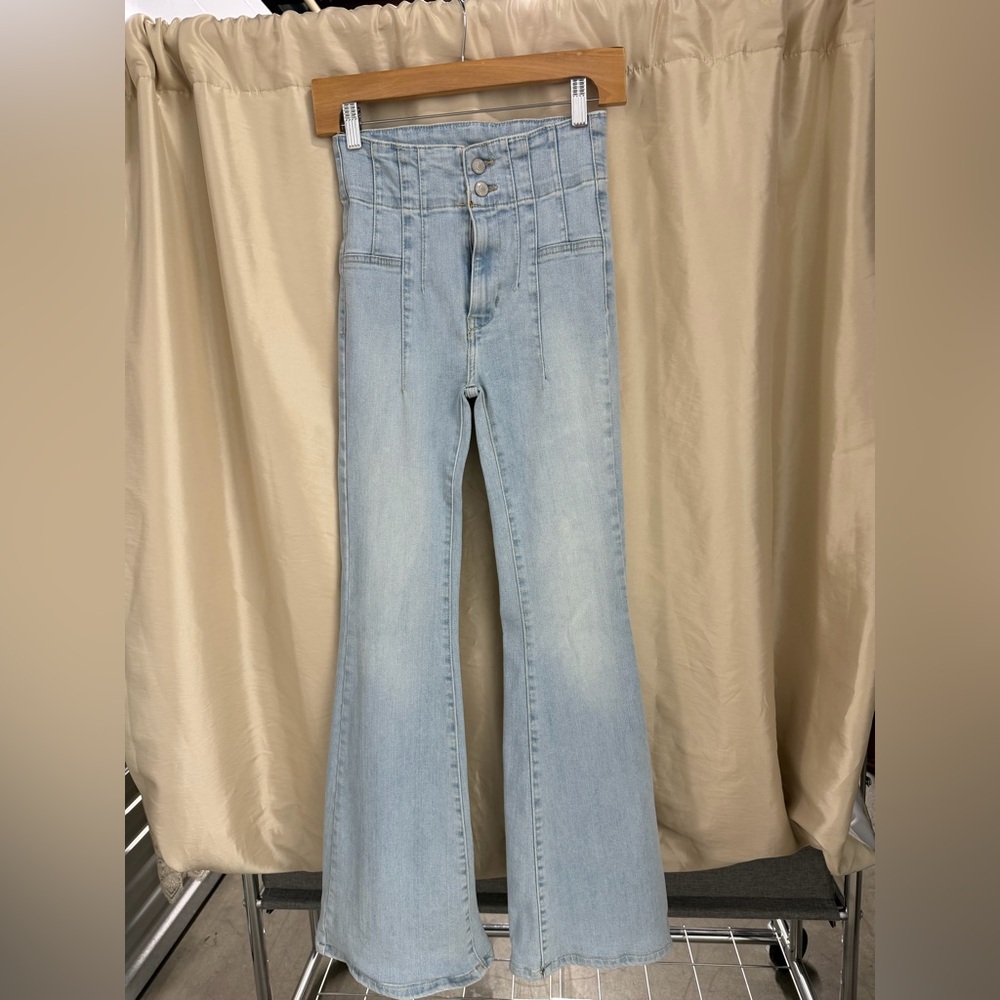 FP Movement by Free People Light Denim Flare Jeans